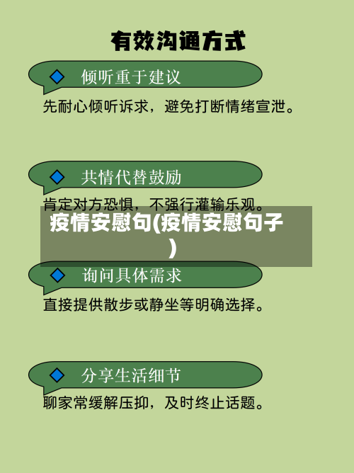 疫情安慰句(疫情安慰句子)